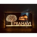 Fascinating Stainless Steel Personalised Waterproof LED Name Plate (1)