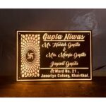 Illuminate Your Home with Our Personalized Acrylic LED Home Name Plate (4)