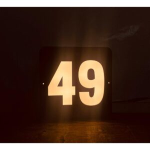 Illuminate Your Home with the Acrylic LED Home Number Plate (1)