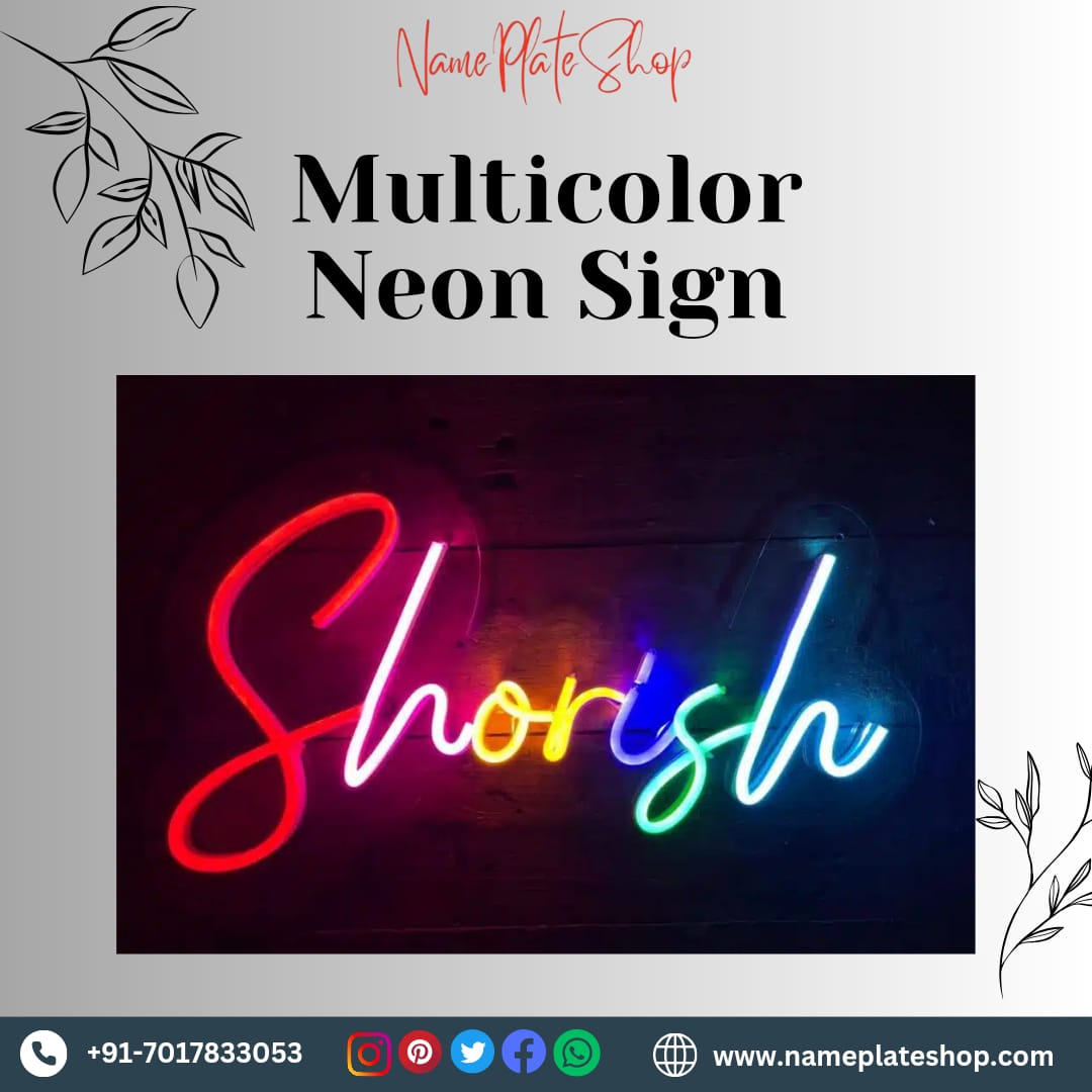 Illuminate Your Space The Allure of Customizable Multicolor Neon Signs