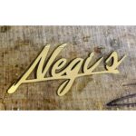 Unique Design Golden Acrylic Laser Cut Customized Name Sign (1)