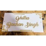 Upgrade Your Home's Entrance with Our Customizable Acrylic Home Name Plate (2)