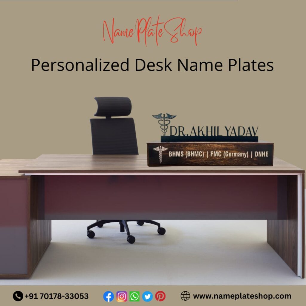 Add a Personal Touch to Your Workspace Personalized Desk Name Plates