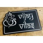 Beautiful Metal CNC Laser Cut Personalised Home Name Plate (4)