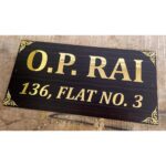 Elevate Your Home's Entryway with a Unique Acrylic Home Name Plate – Wooden Texture (2)