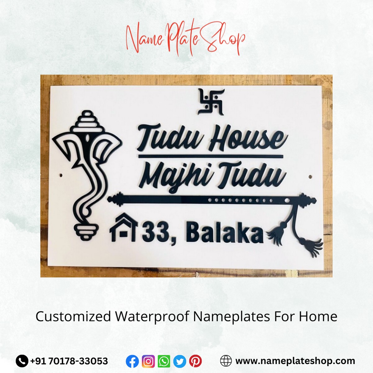 Personalized Waterproof Nameplates