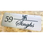 Upgrade Your Home's Charm with Metal Engraved Customisable Home Name Plate (4)