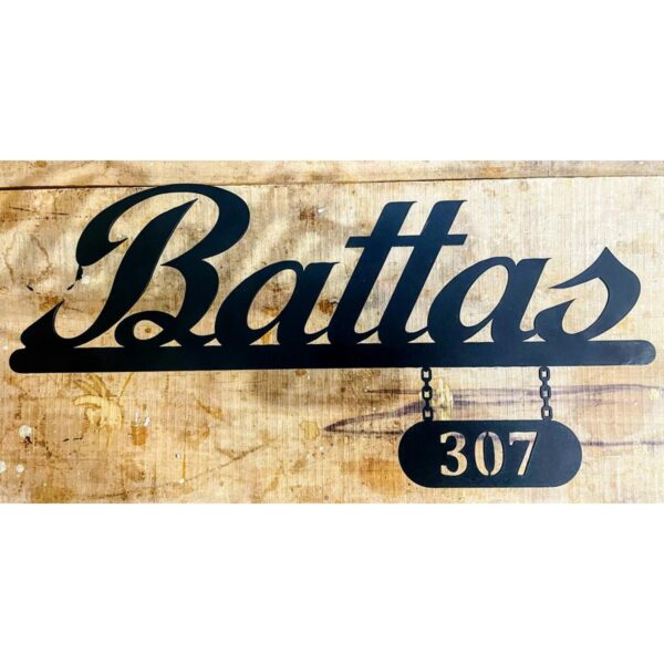 Elevate Your Homes Charm with New Design Metal CNC Laser Cut House Name Plate 1 600x600 1