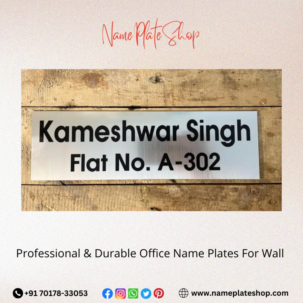 Elevate Your Office Aesthetic with Professional and Durable Office Name Plates