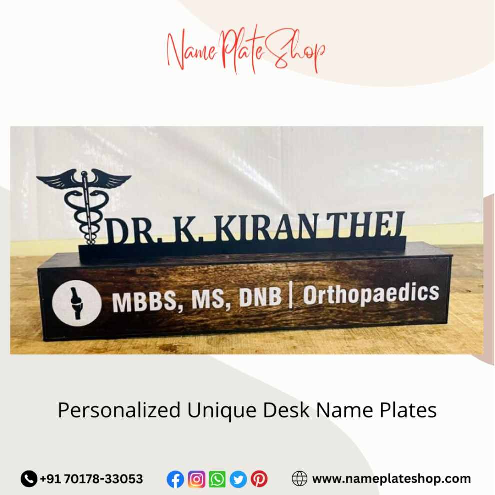 Personalized Desk Name Plates 