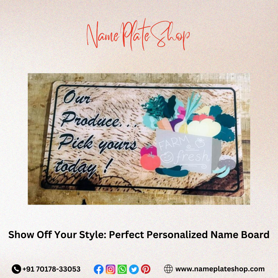Flaunt Your Style Discover the Perfect Unique Personalized Name Board