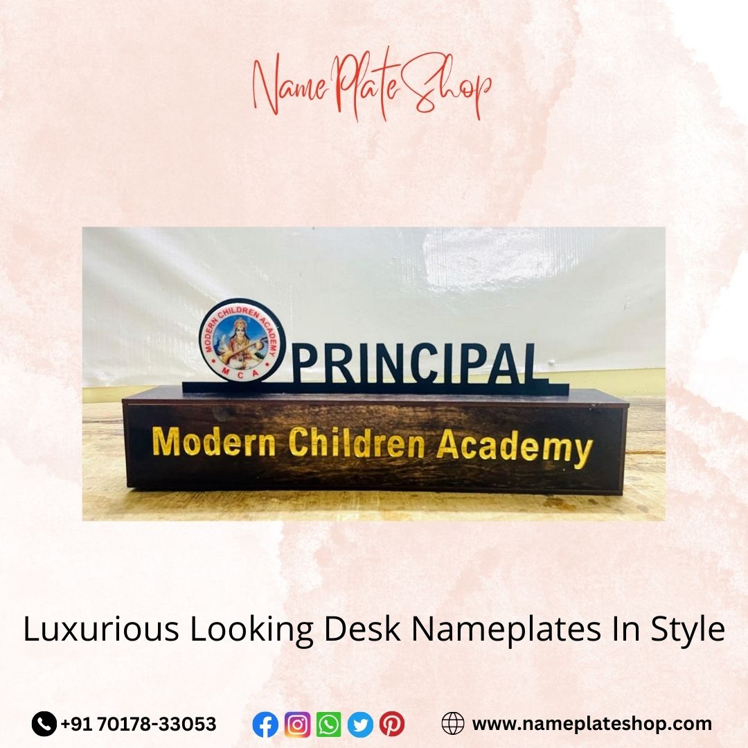 Simple And Best Ideas to Elevate Your Desk With Nameplates