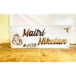 Beautiful Acrylic Customizable Embossed Letters LED Name Plate (2)