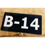 Beautiful Acrylic Door Number Plate – Black and White (2)