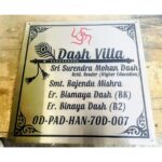 Elegant Stainless Steel Villa Name Plate Waterproof and Customizable (1)