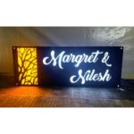 Illuminate Your Home Entrance with our CNC Laser Cut Acrylic LED Name Plate (2)