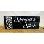 Illuminate Your Home Entrance with our CNC Laser Cut Acrylic LED Name Plate (3)