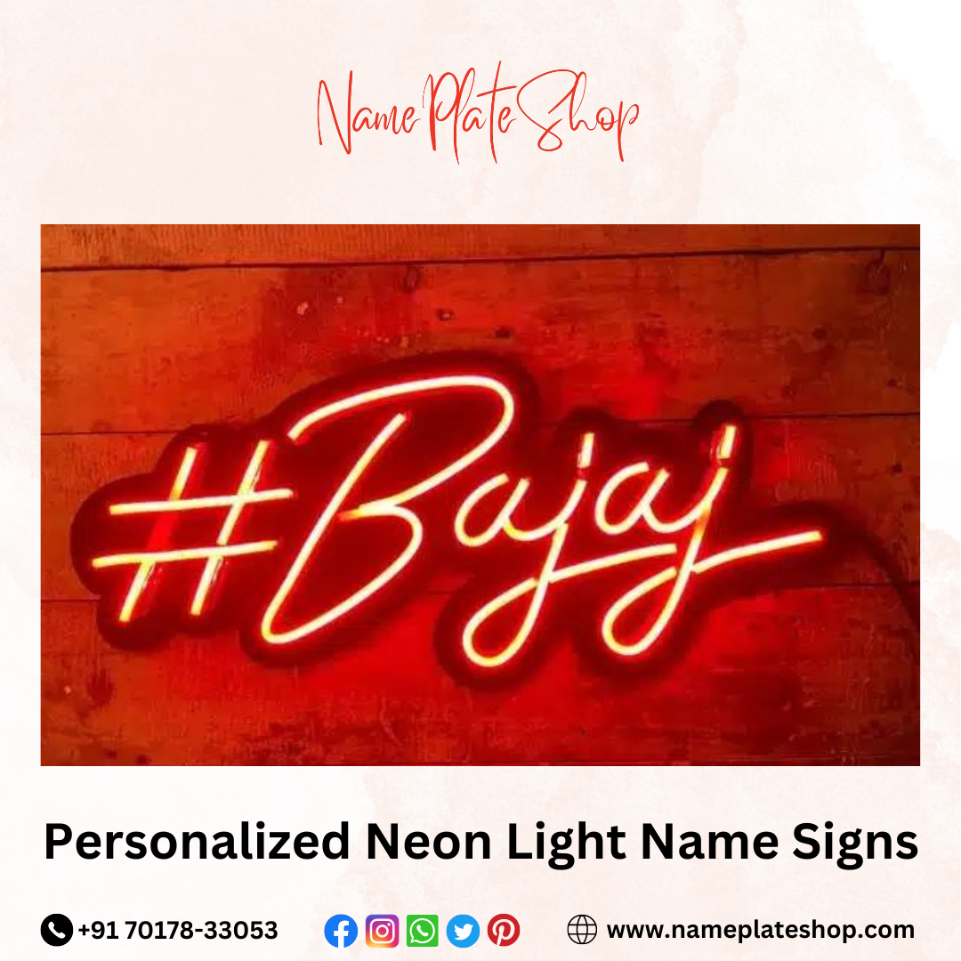 Illuminate Your Space with Personalized Neon Light Name Signs