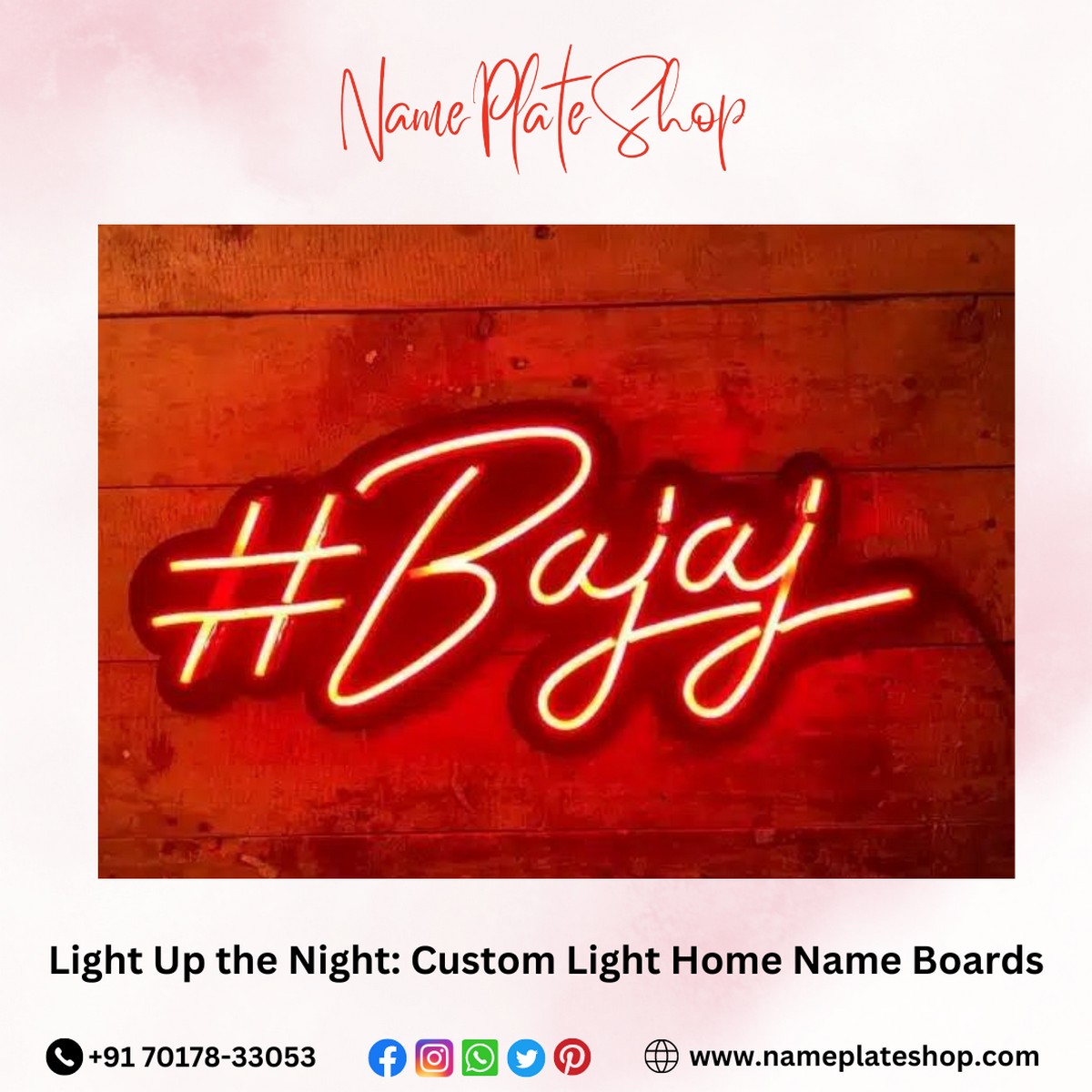 Light Name Boards