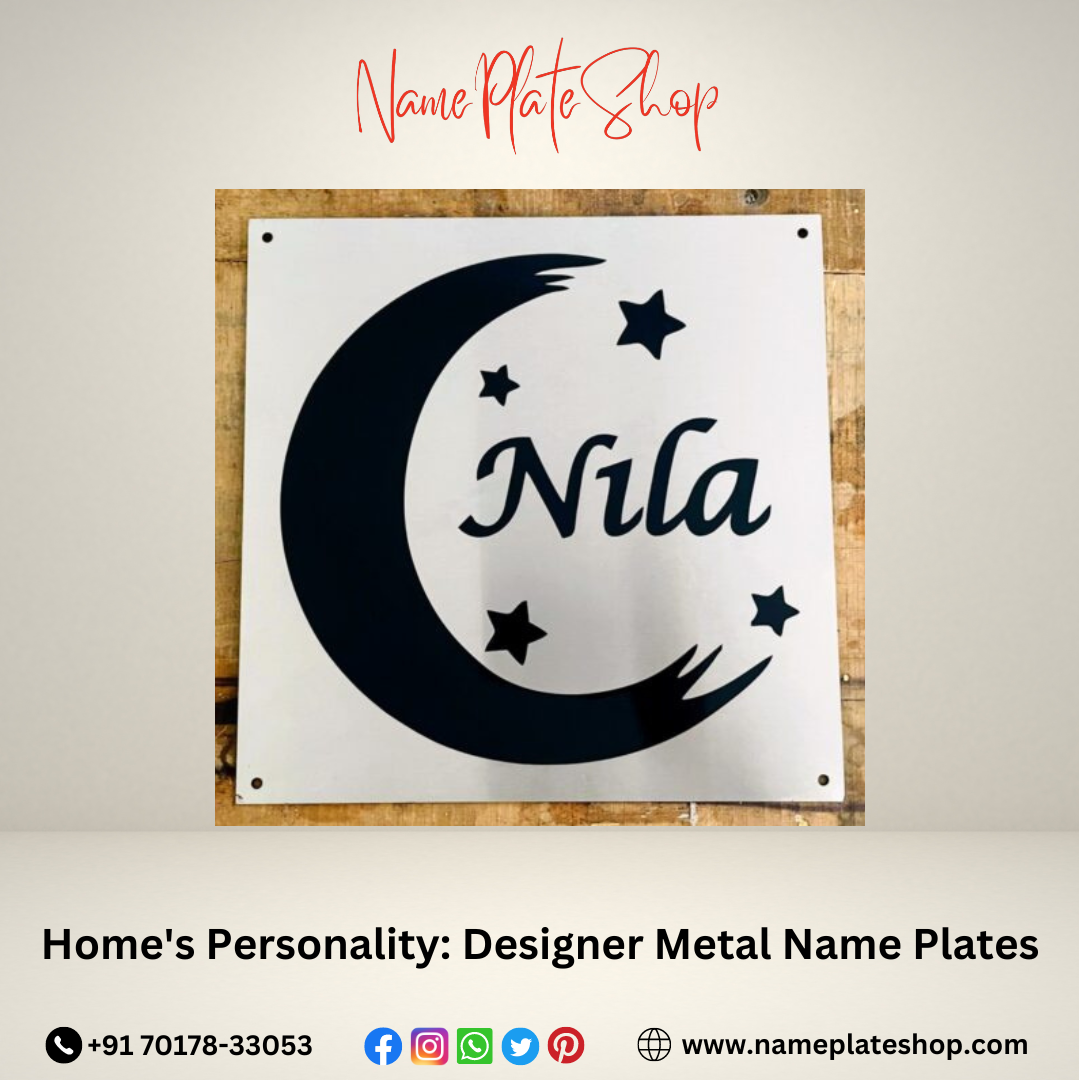 Metal Marvels Elevate Your Home with the Latest Designer Name Plate Trends