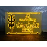 New Design Acrylic Embossed Letters Home LED Name Plate (3)