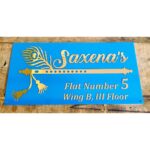 Personalized Acrylic Name Plate in Blue and Golden (3)