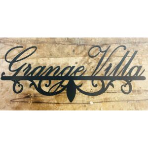 Unique Personalized CNC Laser Cut Metal Home Wall Name Plate (1)