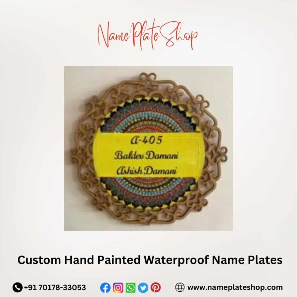 Custom Hand Painted Waterproof Name Plates Unique Welcome, Lasting Impression