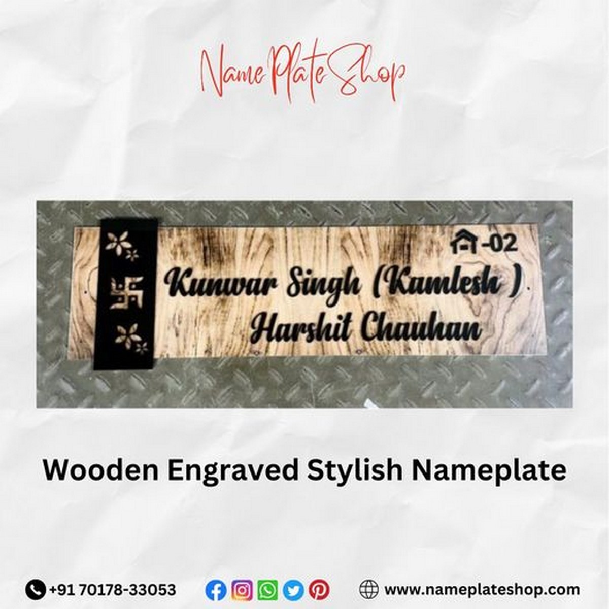 Engraved Wooden Nameplates