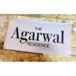 Stainless Steel Engraved Home Wall Name Plate2