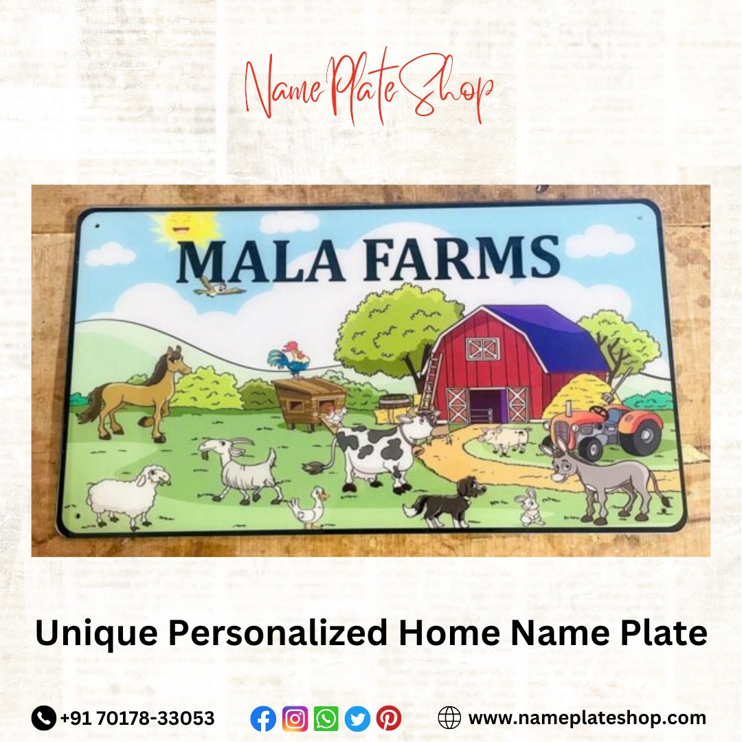 Stand Out from the Street Design a Unique Personalized Home Name Plate