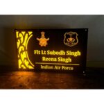 Acrylic Personalised Army LED Name Plate1