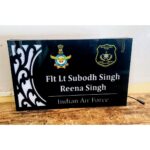 Acrylic Personalised Army LED Name Plate2