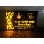Acrylic Personalised Army LED Name Plate4