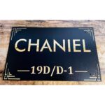 Beautiful Customisable Waterproof House Name Plate – Metal and Acrylic (1)