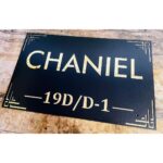 Beautiful Customisable Waterproof House Name Plate – Metal and Acrylic (2)