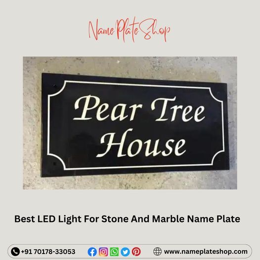 Best LED Light Stone And Marble Name Plate post