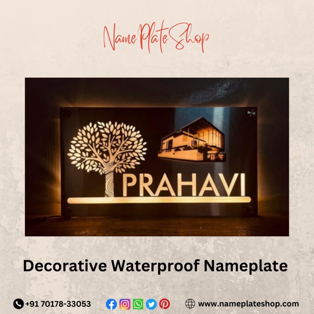 Decorative Waterproof Nameplate Stylish Durability for Your Home