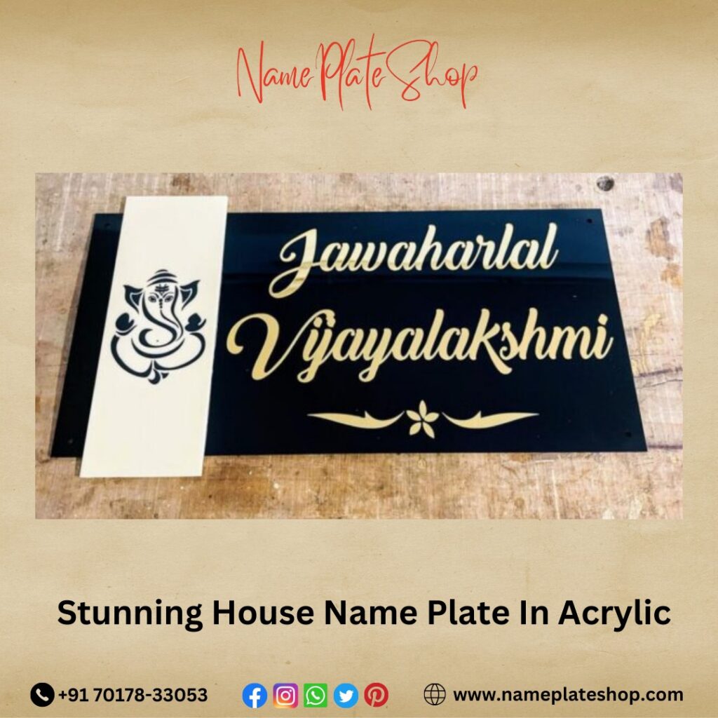 Elevate Your Curb Appeal Stunning House Name Plates in Acrylic