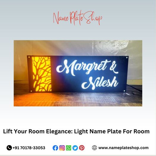 LED Name Plate For Post