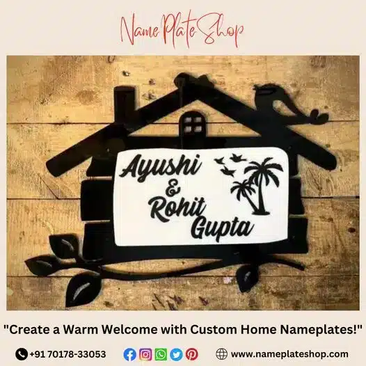 Make a Lasting Impression Custom Hut Shaped Nameplates222