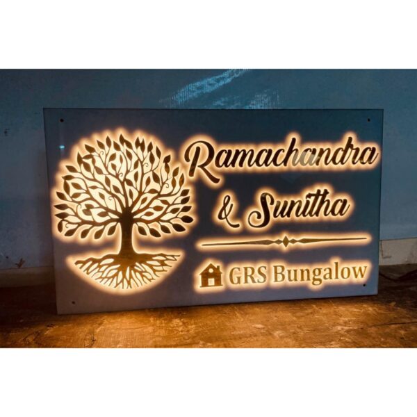 LED House Name Plate | New Design 3D Embossed Letters