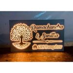 New Design 3D Embossed Letters LED House Name Plate (Acrylic) (3)