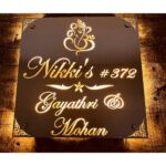 Unique Design Stainless Steel 304 Grade Waterproof LED Home Name Plate (1)