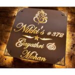 Unique Design Stainless Steel 304 Grade Waterproof LED Home Name Plate (3)