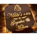 Unique Design Stainless Steel 304 Grade Waterproof LED Home Name Plate (5)