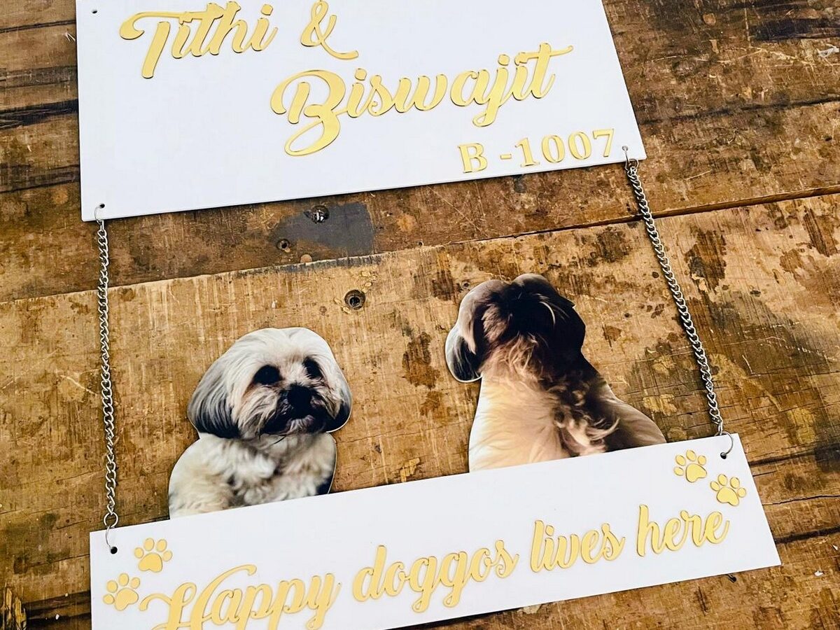 Unique Personalised Acrylic Wall Decor Name Plate