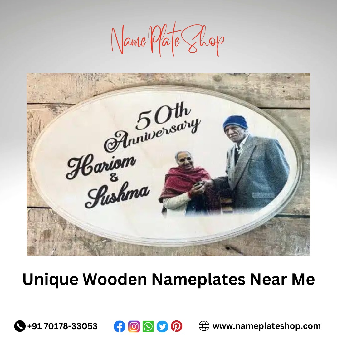 Unique Wooden Nameplates Personalized Elegance for Your Home