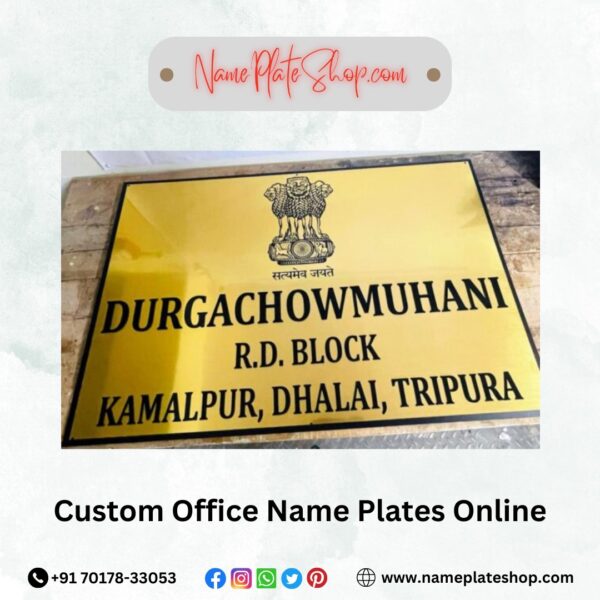 Custom Office Name Plates - Enhance Professionalism & Style