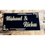 Beautiful Designed Embossed Letter Acrylic Home Name Plate (2)